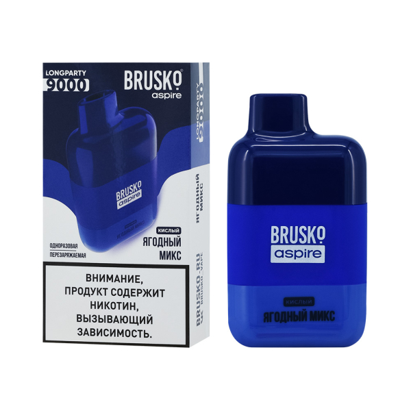 Электронка Brusko Longparty Ягодный Микс (9000 Затяжек) в Ханты-Мансийске