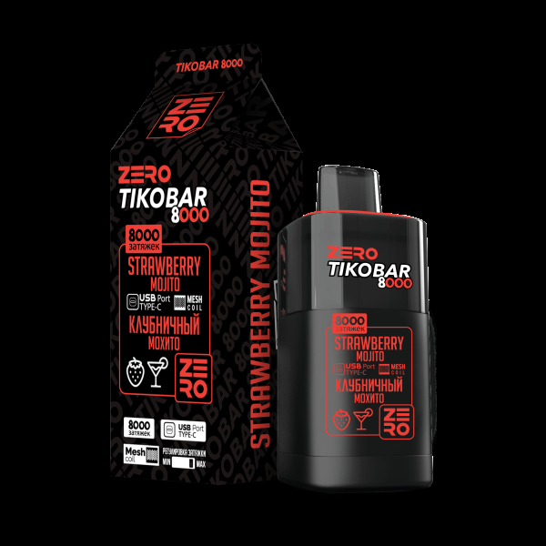 Электронка Tikobar Zero Клубничный Мохито 8000 Затяжек в Ханты-Мансийске