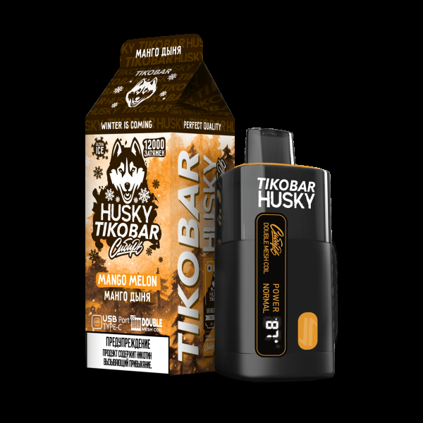 Электронка Tikobar Husky Сибирь Манго Дыня 12000 Затяжек в Ханты-Мансийске