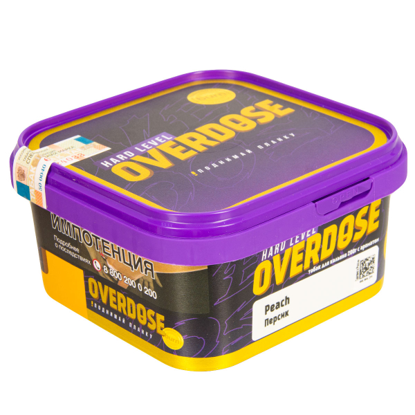 Табак Overdose Peach  200 грамм в Ханты-Мансийске