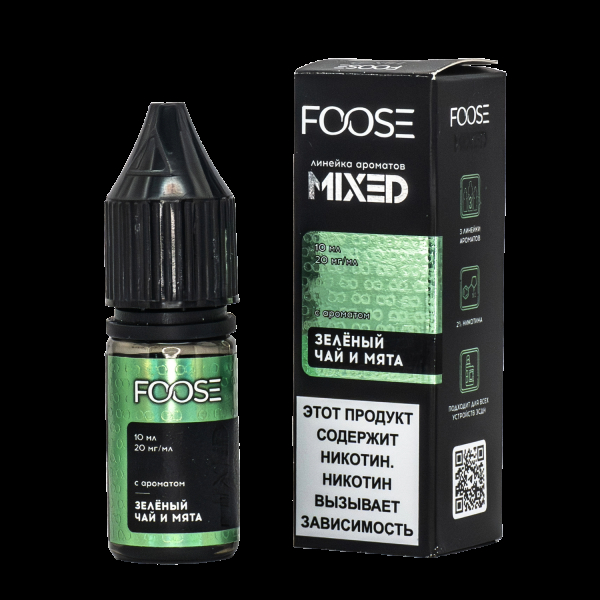 Жидкость Foose Mixed Зеленый Чай И Мята 10 Мл в Ханты-Мансийске