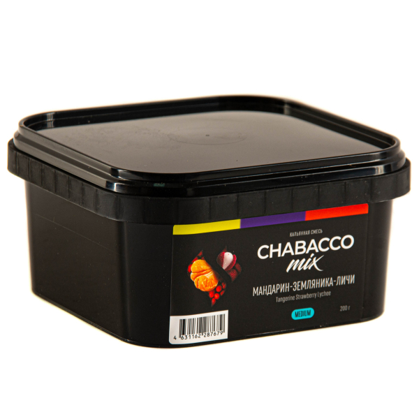 Смесь Chabacco Mix Medium Tangerine Strawberry Lychee  200 гр в Ханты-Мансийске