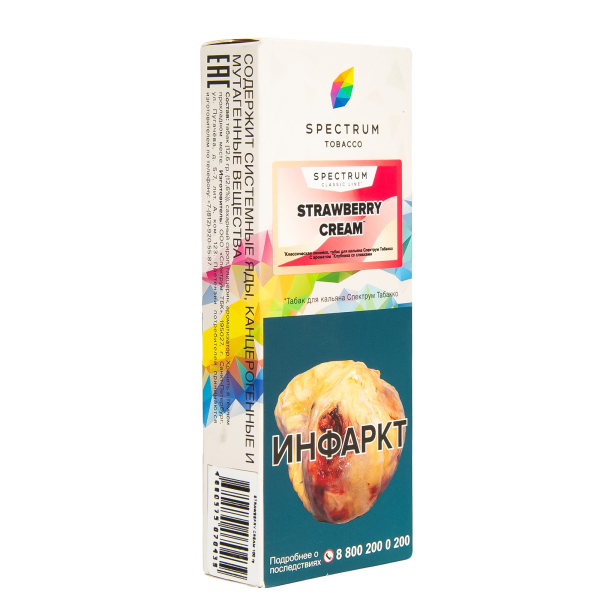 Табак Spectrum Strawberry Cream  100 гр в Ханты-Мансийске