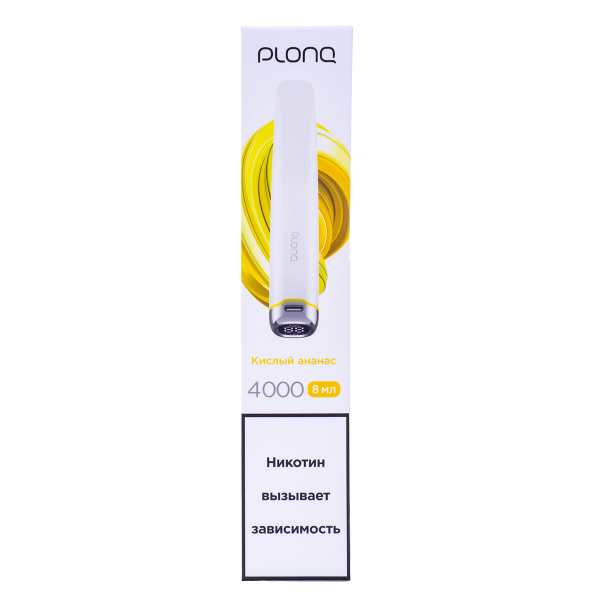 Электронка Plonq Plus Pro Кислый Ананас (4000 Затяжек) 20 Мг в Ханты-Мансийске