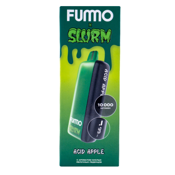 Электронка Fummo Indic Slurm Кислые Яблочные Леденцы (10 000 Затяжек) в Ханты-Мансийске