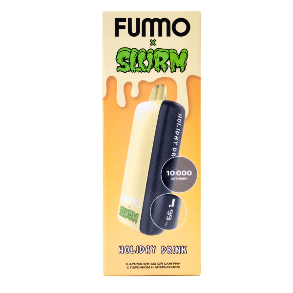 Электронка Fummo Indic Slurm Белая Сангрия С Персиком И Апельсином (10 000 Затяжек) в Ханты-Мансийске