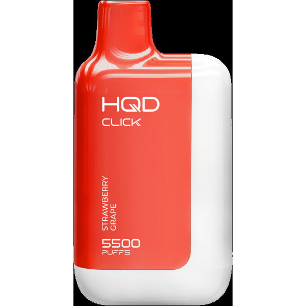 POD-система Hqd Click Устройство + Картридж Клубника Виноград (5500 Затяжек) в Ханты-Мансийске
