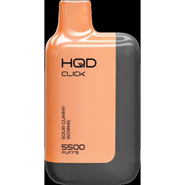 POD-система Hqd Click Устройство + Картридж Кислые Мармеладные Червячки (5500 Затяжек) в Ханты-Мансийске