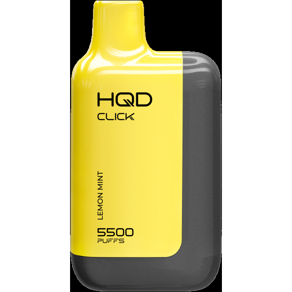 POD-система Hqd Click Устройство + Картридж Лимон Мята (5500 Затяжек) в Ханты-Мансийске