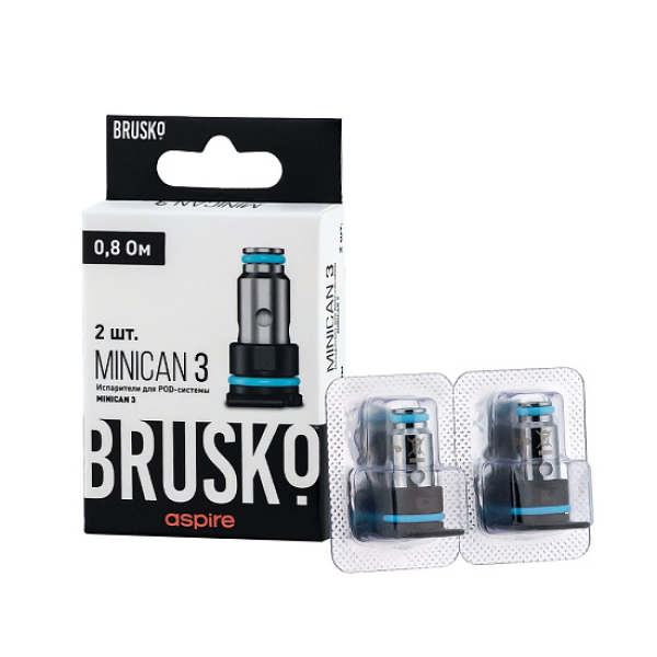 Испаритель Brusko Minican, 3, Af Mesh Coil, 0.8 Ом, Упак. 2 Шт в Ханты-Мансийске