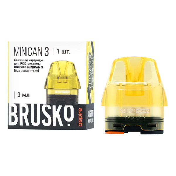 Сменный Картридж Brusko Minican 3, (Жёлтый), 3 Мл, Упак. 1 Шт в Ханты-Мансийске