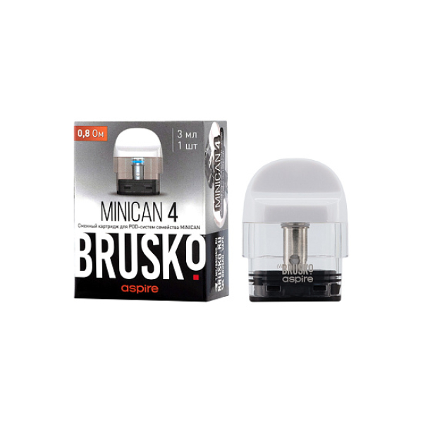 Сменный Картридж Brusko Minican 4 (3Мл) 0,8 Ом, Упак. 1 Шт белый в Ханты-Мансийске