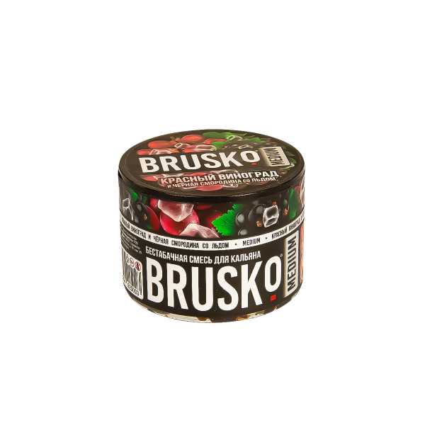 Смесь Brusko Medium Красный Виноград И Чёрная Смородина Со Льдом  50 гр в Ханты-Мансийске