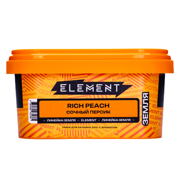 Табак Element Земля Rich Peach 200 грамм в Ханты-Мансийске