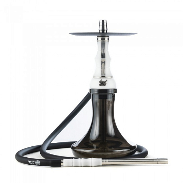 Кальян Alpha Hookah Beat White Silver Тонированн Колба  в Ханты-Мансийске