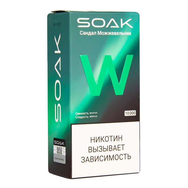 Электронная сигарета Soak W Сандал Можжевельник 10000 в Ханты-Мансийске
