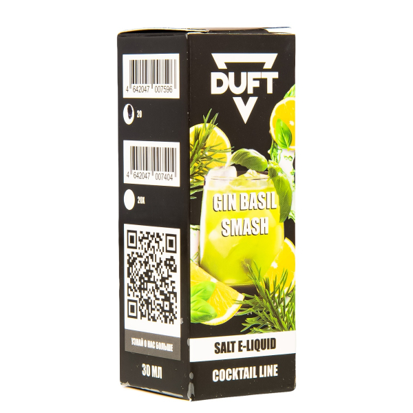 Жидкость Duft Cocktails Line Salt Gin Basil Smash 30 Мл в Ханты-Мансийске