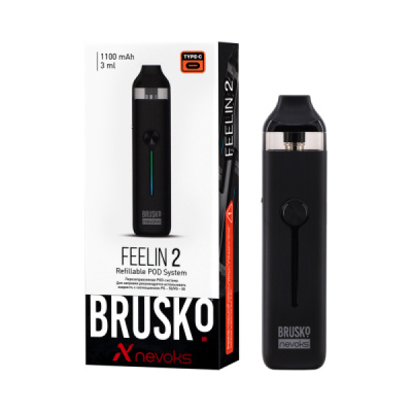 POD-система Brusko Feelin 2 Черный в Ханты-Мансийске