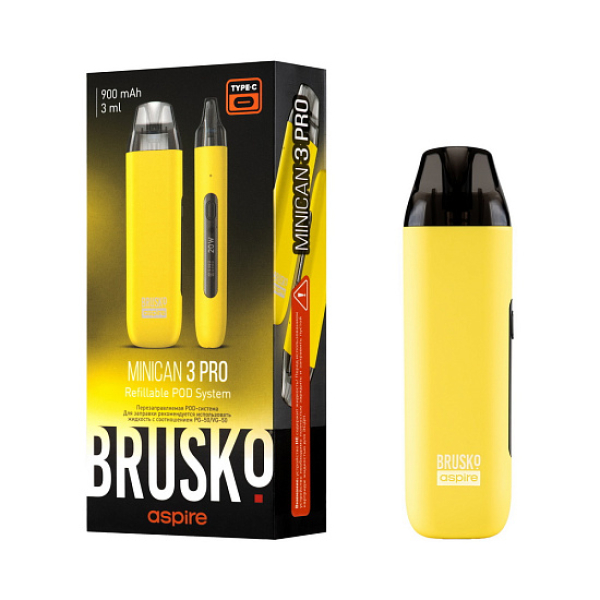 POD-система Brusko Minican 3 Pro желтый в Ханты-Мансийске