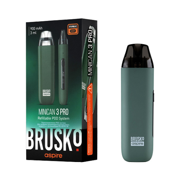 POD-система Brusko Minican 3 Pro зеленый в Ханты-Мансийске