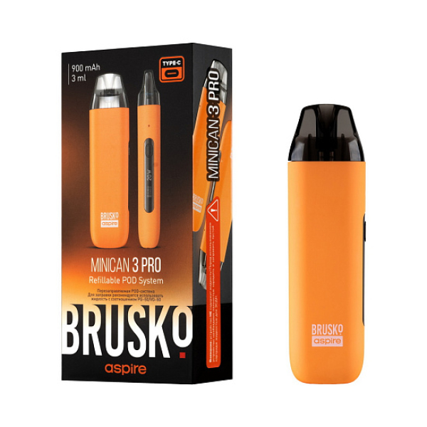 POD-система Brusko Minican 3 Pro оранжевый в Ханты-Мансийске