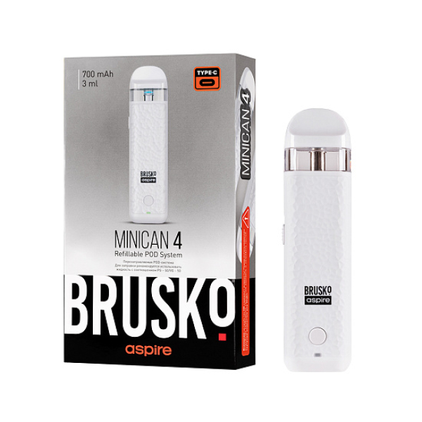 POD-система Brusko Minican 4 Белый в Ханты-Мансийске