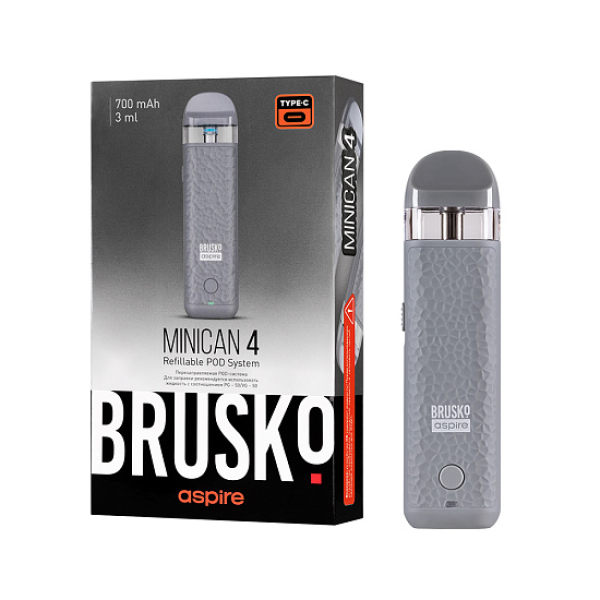 POD-система Brusko Minican 4 Серый в Ханты-Мансийске