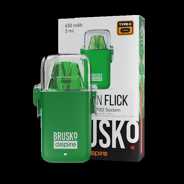 POD-система Brusko Minican Flick Зелёный в Ханты-Мансийске