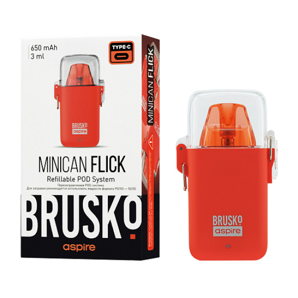POD-система Brusko Minican Flick Красный в Ханты-Мансийске