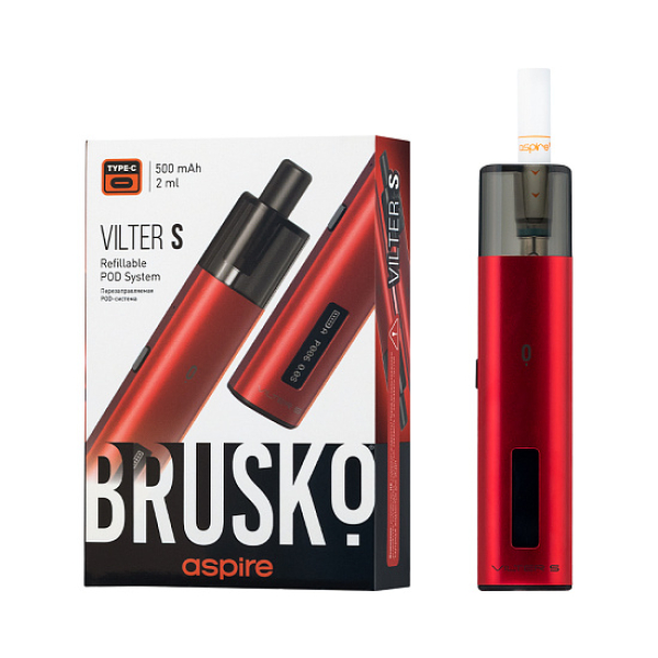 POD-система Brusko Vilter S Красный в Ханты-Мансийске
