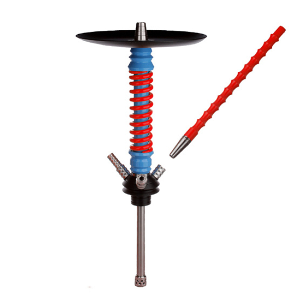 Кальян Mamay Customs V3  Coilovers Mini Голубой Красный в Ханты-Мансийске