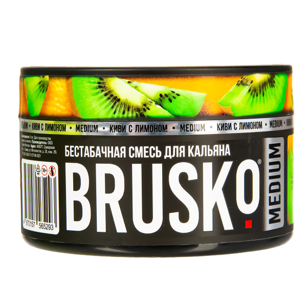 Бестабачная смесь Brusko Medium Киви С Лимоном 250 грамм в Ханты-Мансийске
