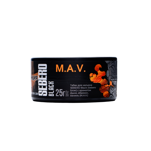 Табак Sebero Black Black M.a.v. 25 грамм в Ханты-Мансийске