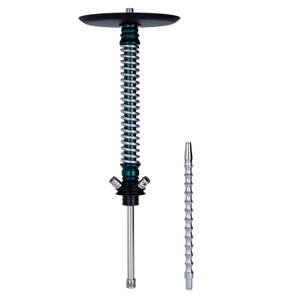 Кальян Mamay Customs Coilovers Зелёный Лак Хром в Ханты-Мансийске