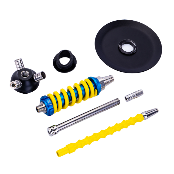 Кальян Mamay Customs Coilover Micro Голубой Жёлтый в Ханты-Мансийске