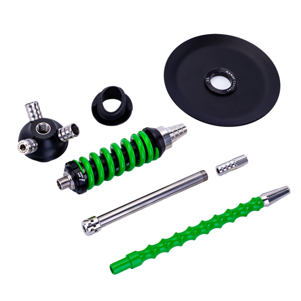 Кальян Mamay Customs Coilover Micro Чёрно Зелёный в Ханты-Мансийске
