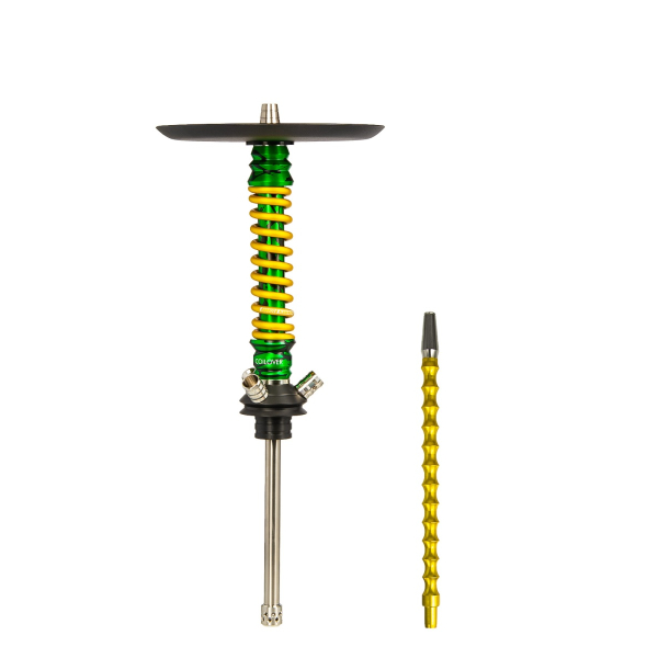 Кальян Mamay Customs Coilovers Mini Зелёный Сплеш Золотой в Ханты-Мансийске