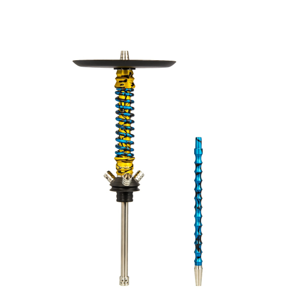 Кальян Mamay Customs Coilovers Mini Золотой Сплеш Голубой Сплеш в Ханты-Мансийске