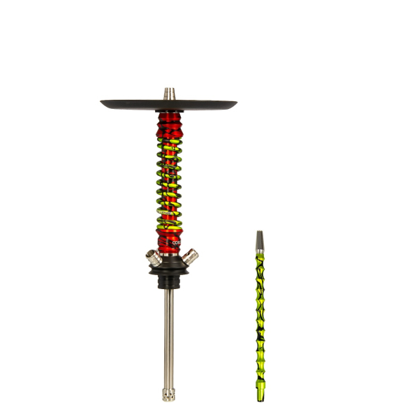 Кальян Mamay Customs Coilovers Mini Красный Сплеш Салатовый Сплеш в Ханты-Мансийске