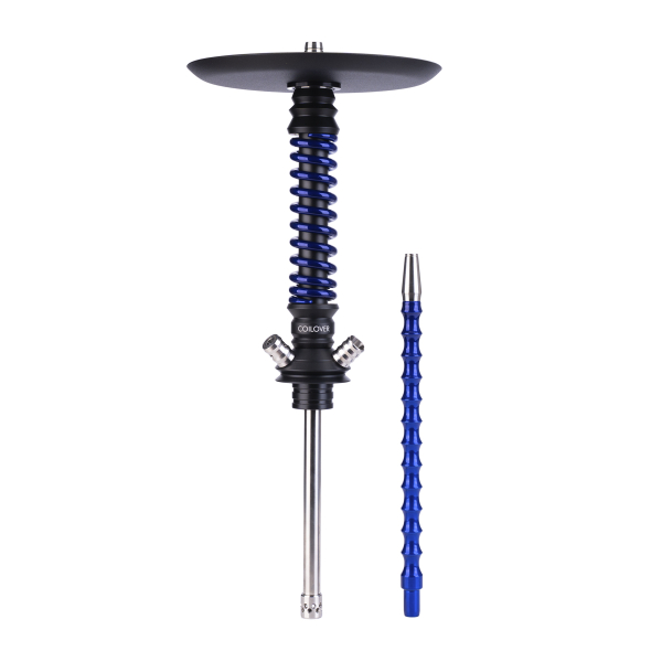 Кальян Mamay Customs Coilovers Mini Чёрно Синий Лак в Ханты-Мансийске