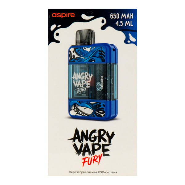 POD-система Brusko Angry Vape Fury 650 Mah Синий в Ханты-Мансийске