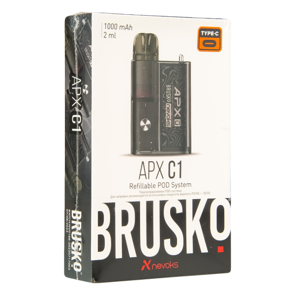 POD-система Brusko Apx C1 Чёрный Шёлк в Ханты-Мансийске
