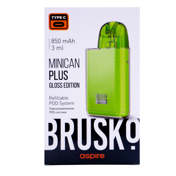 POD-система Brusko Minican Plus Gloss Edition Зелёный в Ханты-Мансийске