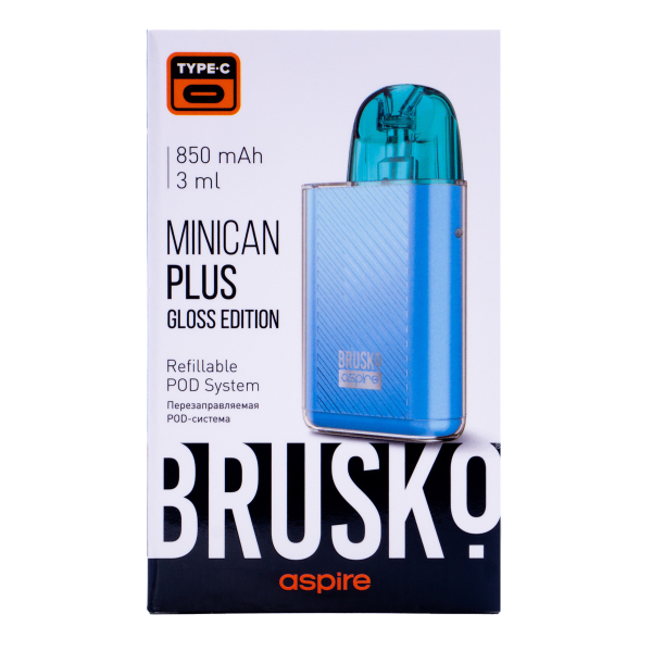 POD-система Brusko Minican Plus Gloss Edition Синий в Ханты-Мансийске