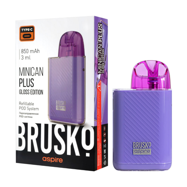 POD-система Brusko Minican Plus Gloss Edition Фиолетовый в Ханты-Мансийске