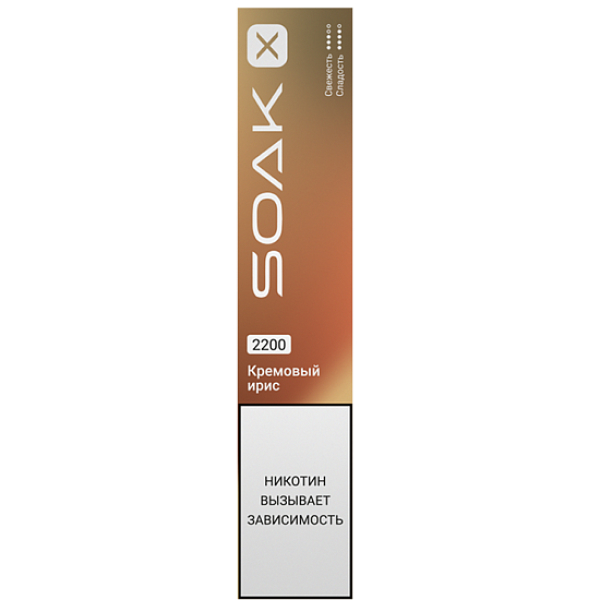 Электронка Soak X  Кремовый Ирис 2200 затяжек в Ханты-Мансийске