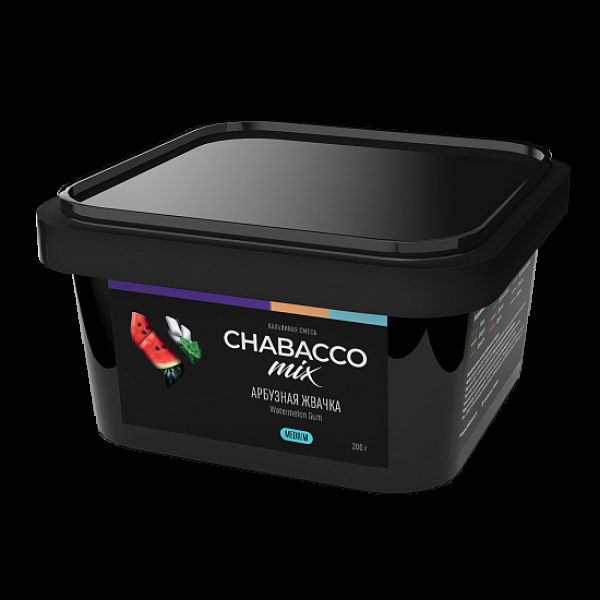 Бестабачная смесь Chabacco Mix Watermelon Gum Арбузная Жвачка  Medium 200 грамм в Ханты-Мансийске