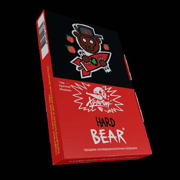 Табак Хулиган Hard Bear Клубника С Елкой 25 грамм в Ханты-Мансийске