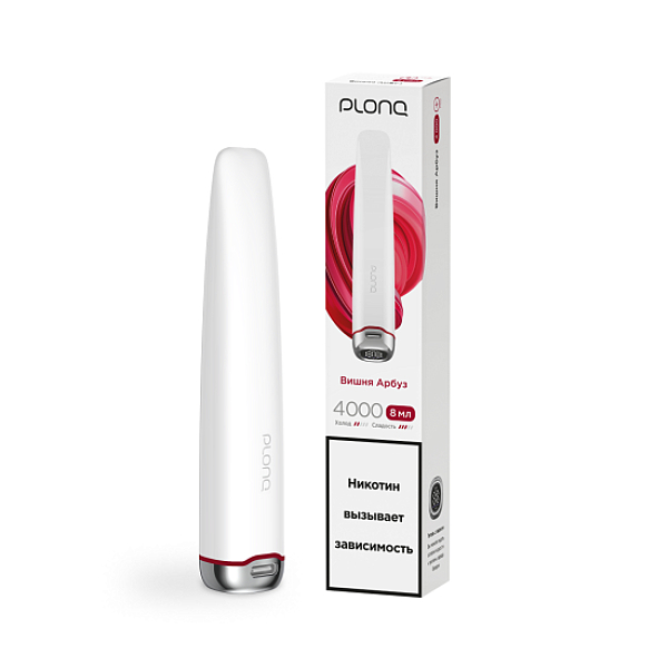Электронка Plonq Plus Pro Вишня Арбуз 4000 затяжек в Ханты-Мансийске
