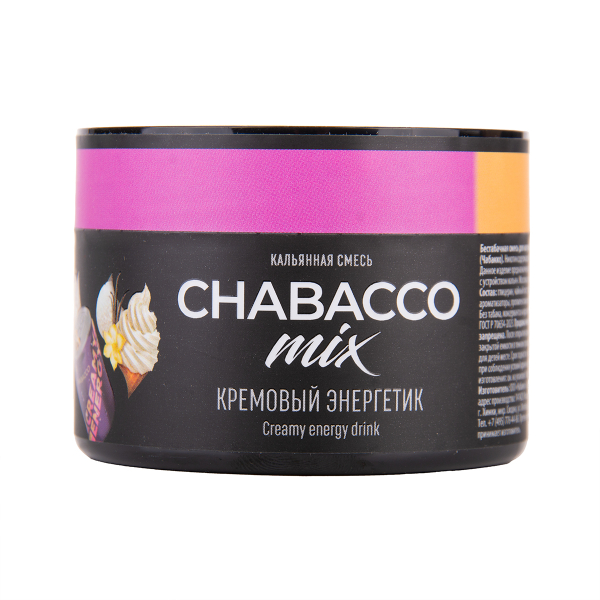 Бестабачная смесь Chabacco Mix Medium Creamy Energy Drink 40 грамм в Ханты-Мансийске
